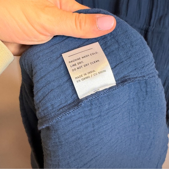 Pact Dress Navy Blue Drawstring Waist Mini Sleeveless XXL Dress - Picture 6 of 10